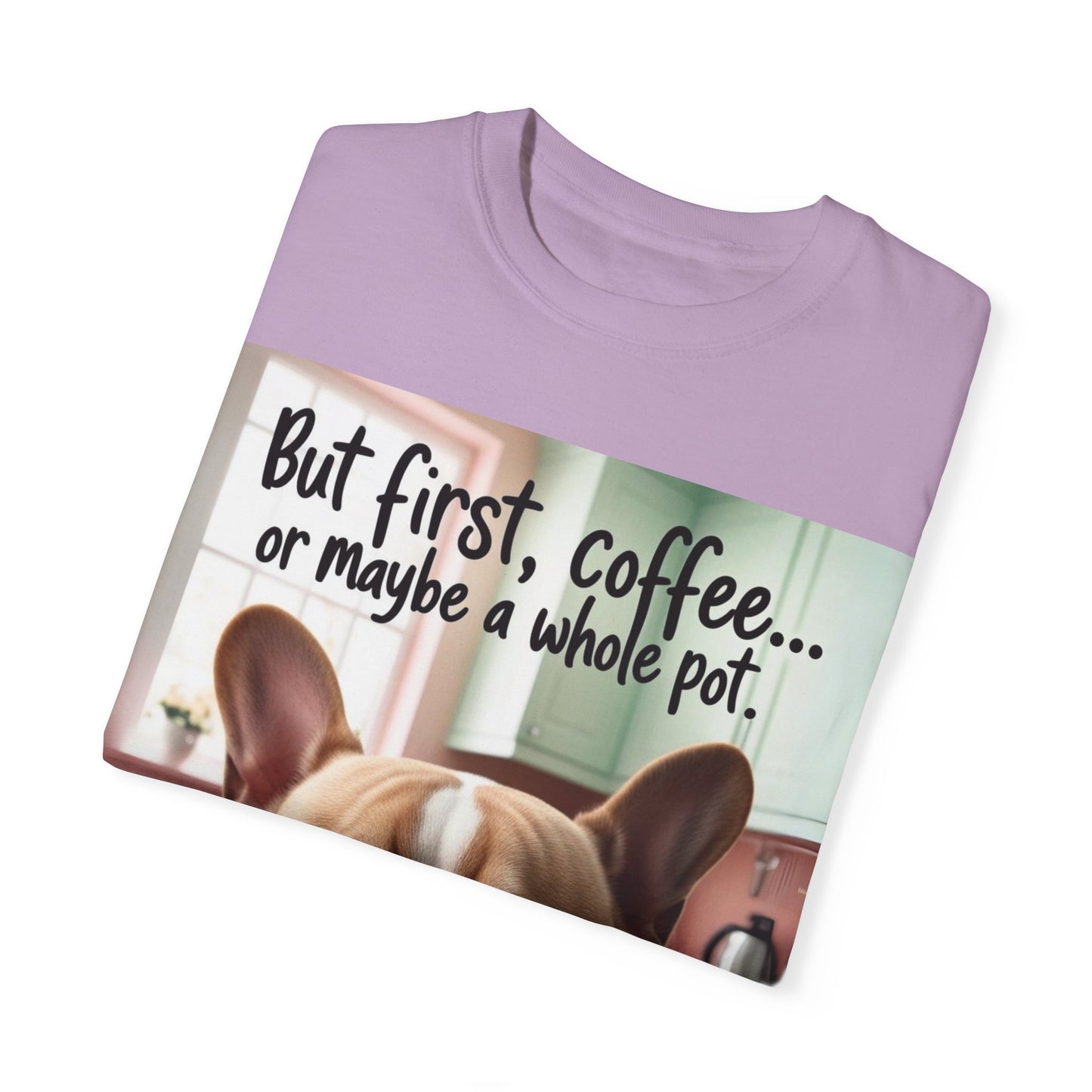Funny French Bulldog Coffee T-shirt