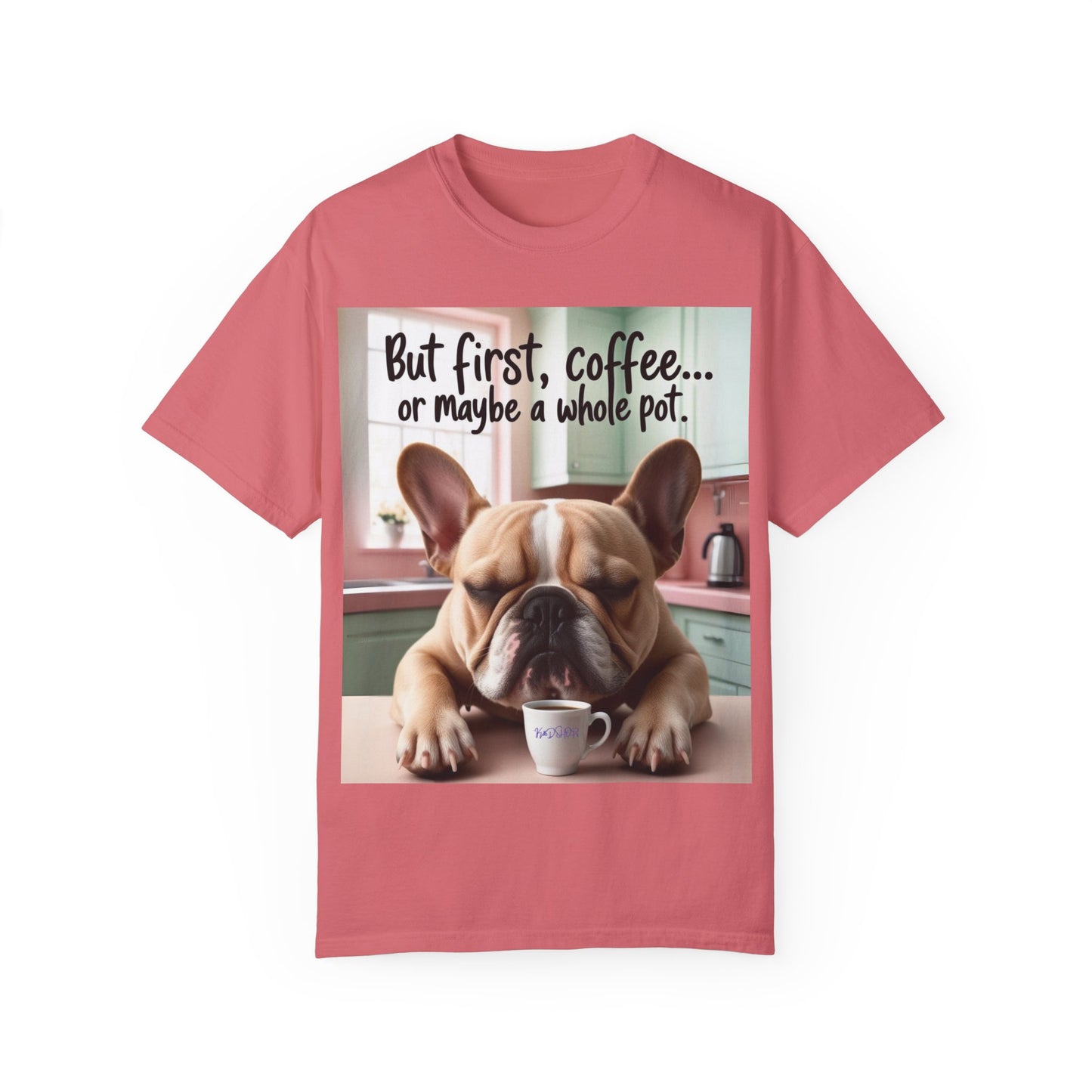 Funny French Bulldog Coffee T-shirt