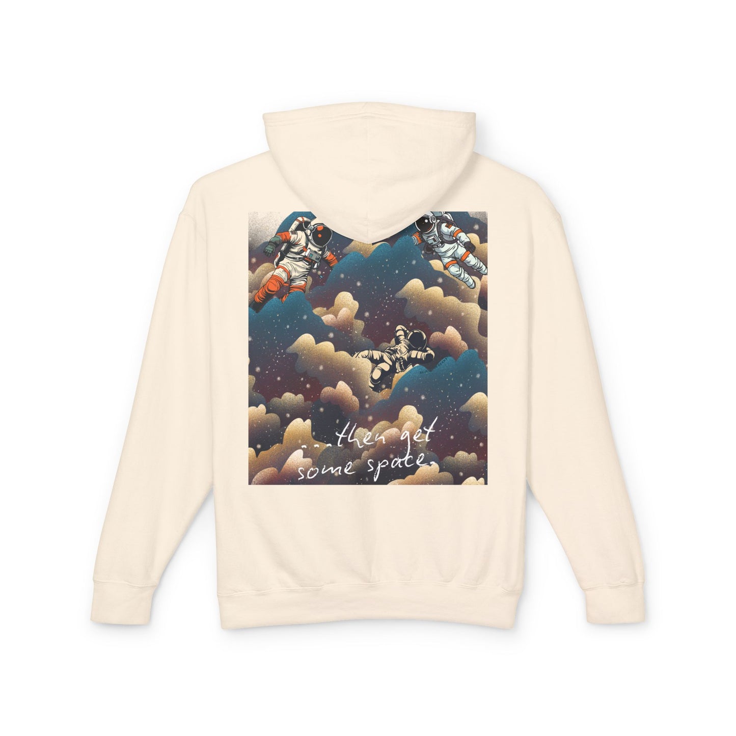 Cosmic Adventure Unisex Lightweight Hooded Sweatshirt - "You Want Some Space"