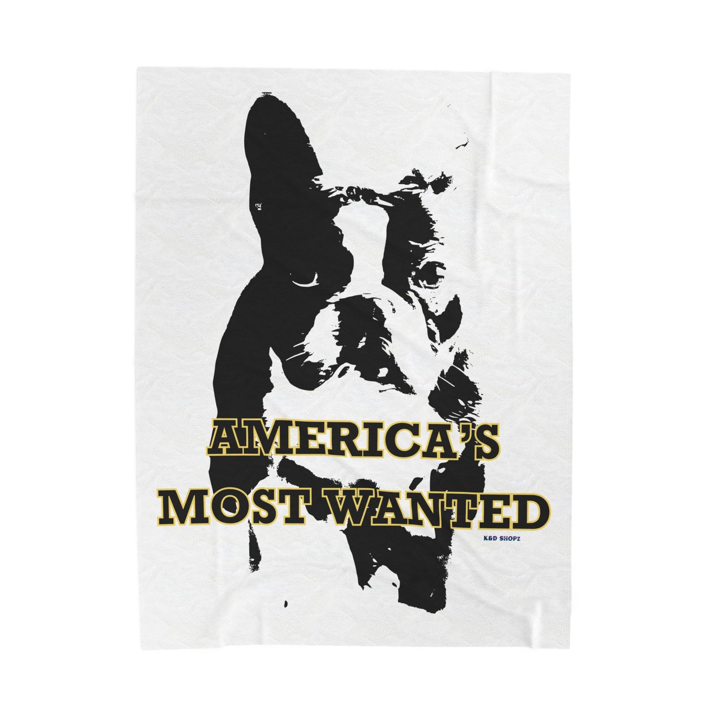 America's Most Wanted Dog Plush Blanket