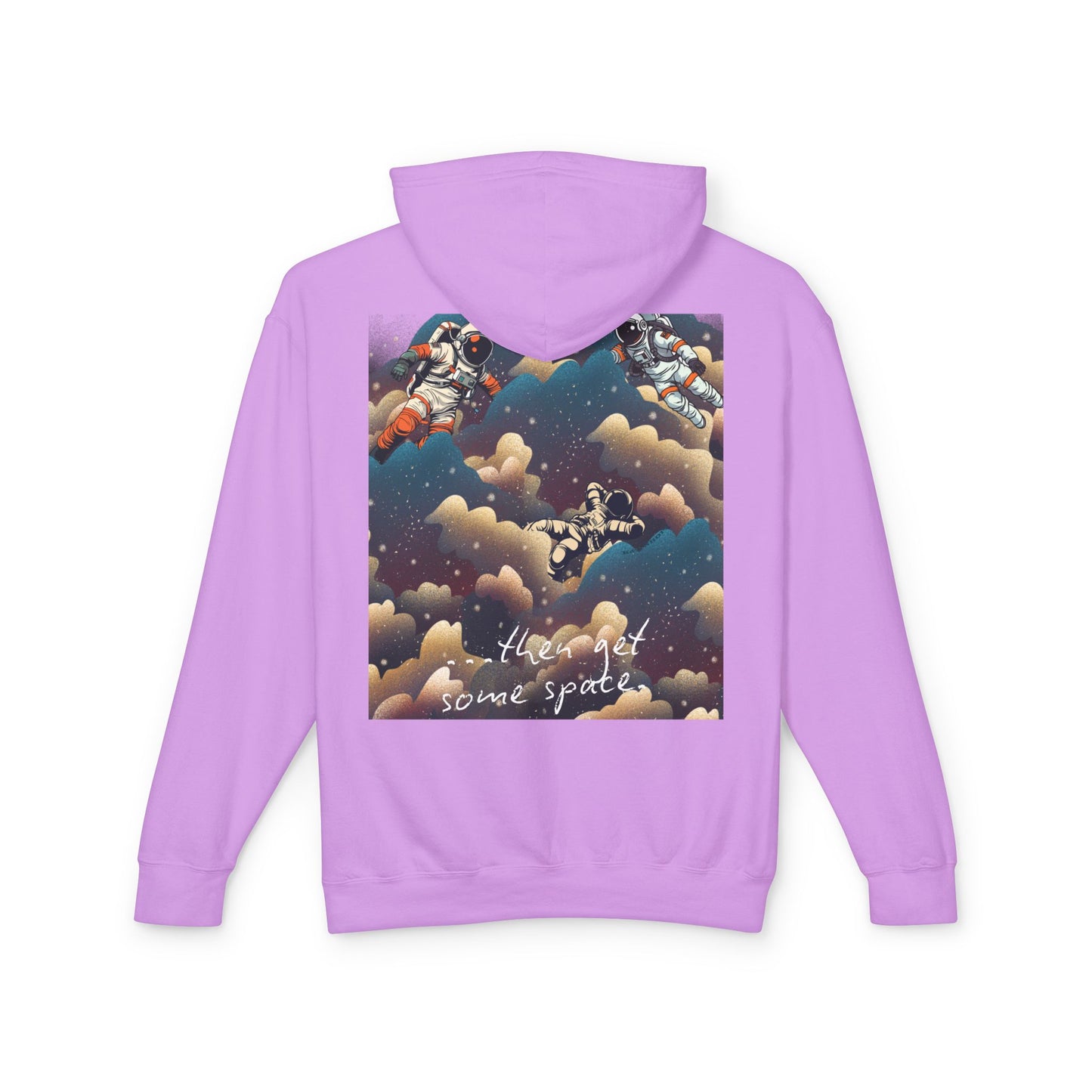 Cosmic Adventure Unisex Lightweight Hooded Sweatshirt - "You Want Some Space"