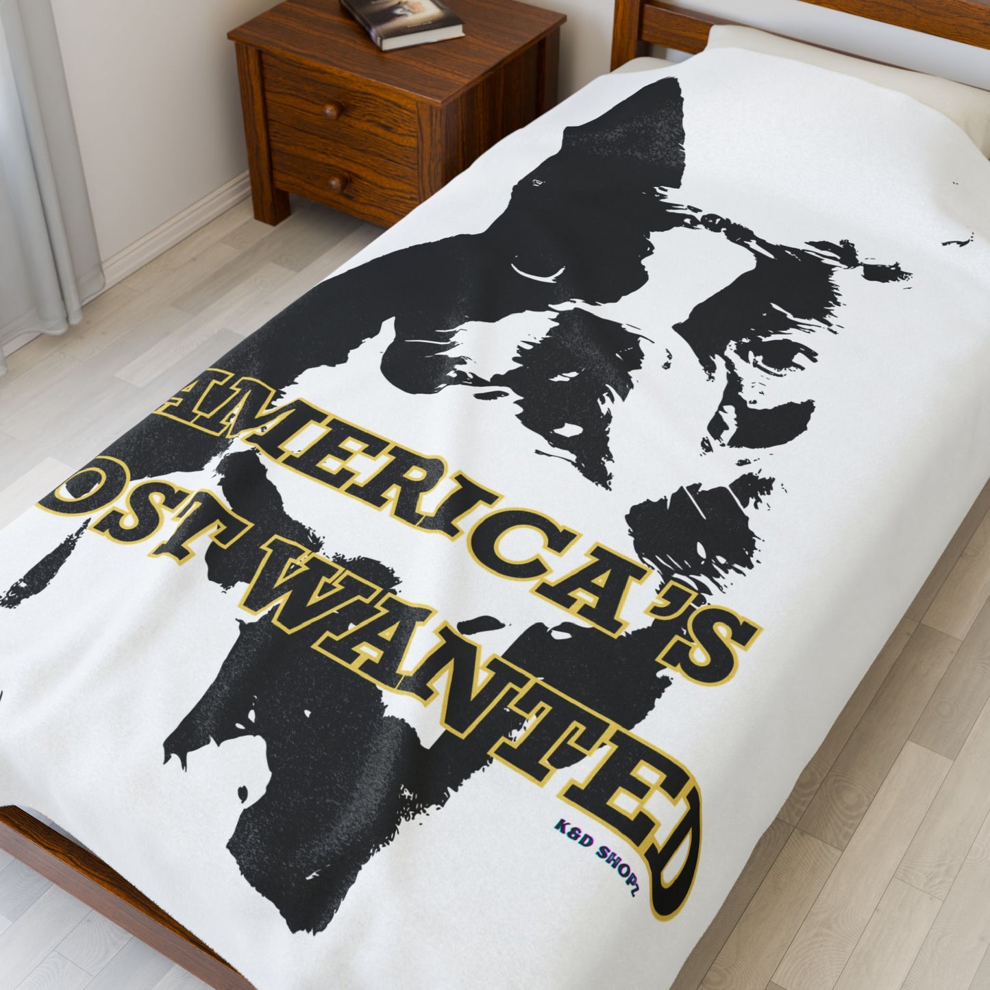 America's Most Wanted Dog Plush Blanket