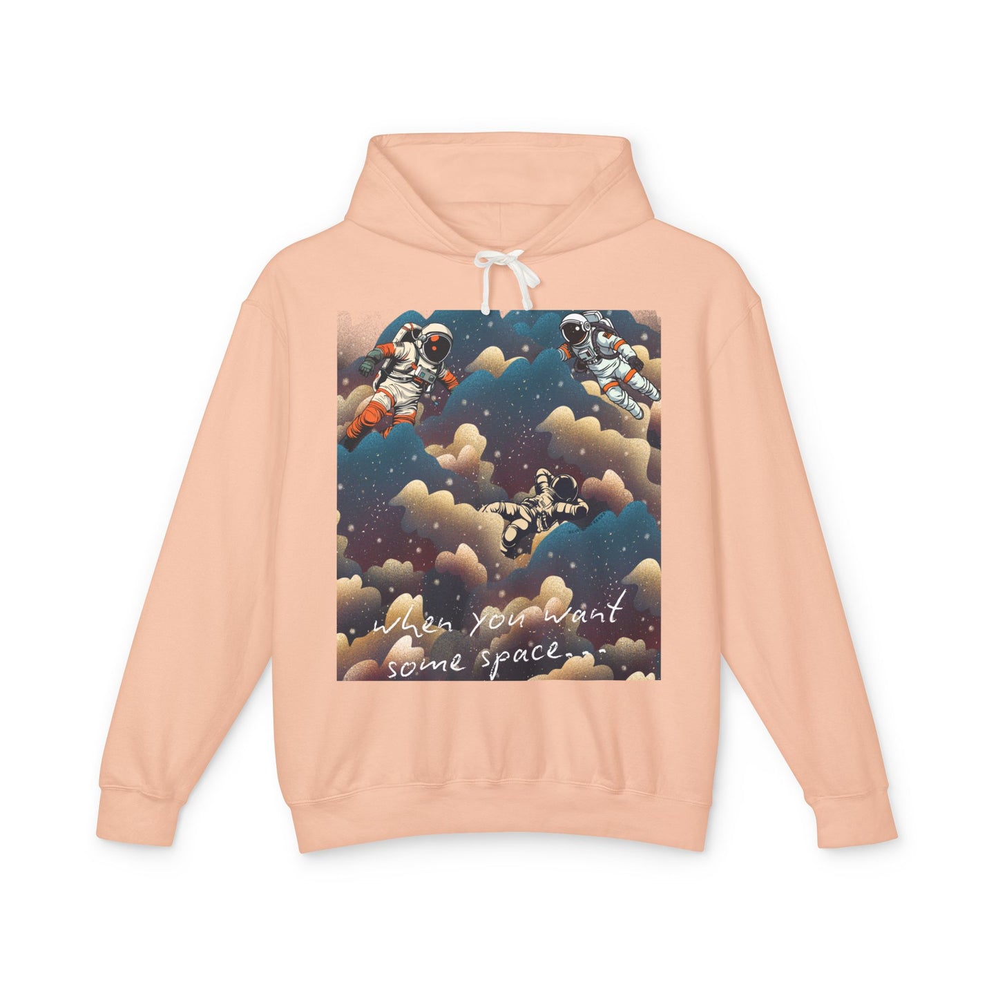 Cosmic Adventure Unisex Lightweight Hooded Sweatshirt - "You Want Some Space"