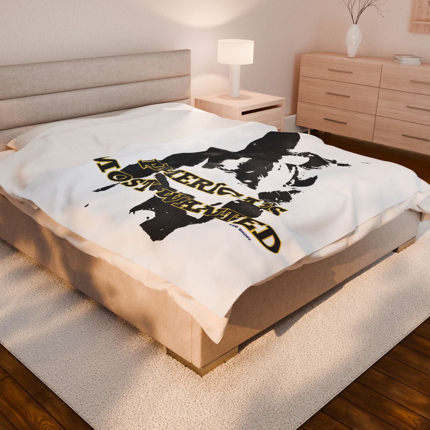 America's Most Wanted Dog Plush Blanket