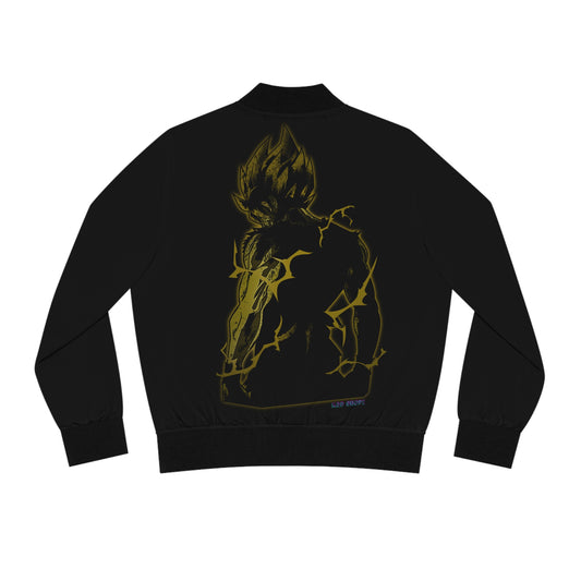 Anime-Inspired Women's Bomber Jacket with Bold Graphic Design