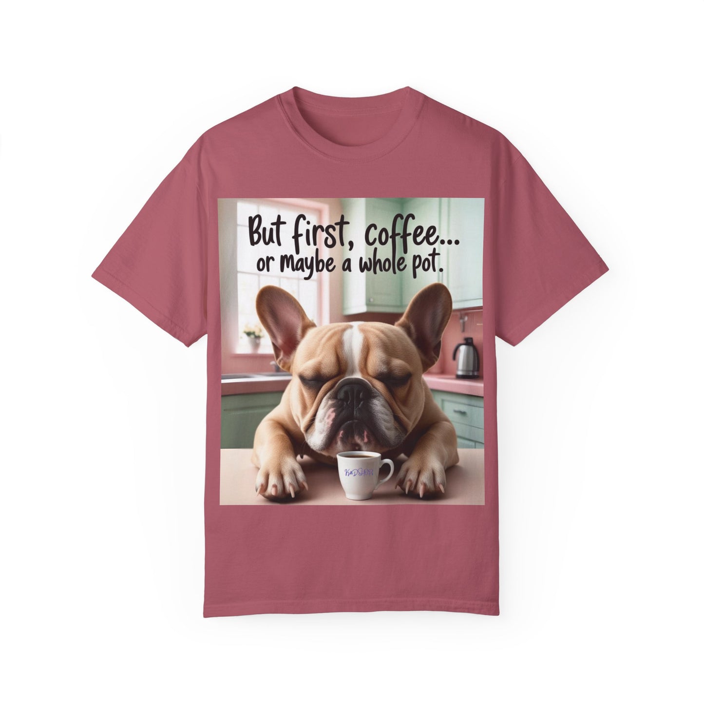 Funny French Bulldog Coffee T-shirt