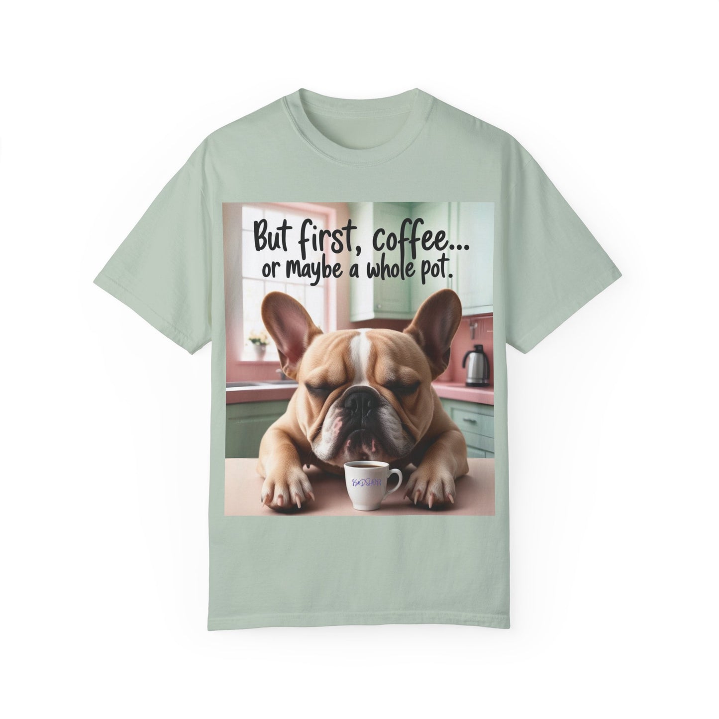 Funny French Bulldog Coffee T-shirt