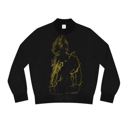 Anime-Inspired Women's Bomber Jacket with Bold Graphic Design