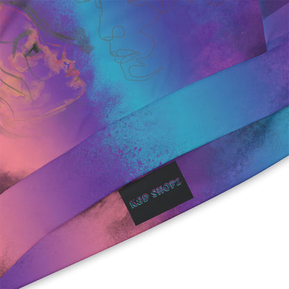 Vibrant Artistic Athletic Hoodie - Colorful Abstract Design