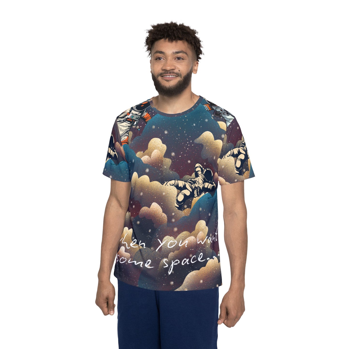 Cosmic Dreams Men's Sports Jersey - Space Theme Tee